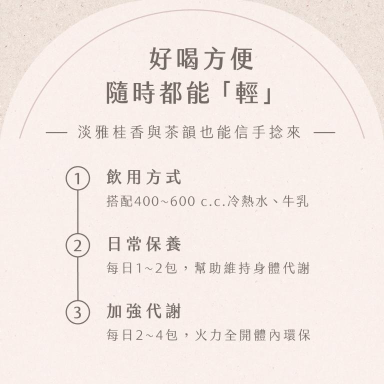 Raf kampo輕輕茶Cin Cin Tea-【無糖桂花烏龍紅茶口味】4盒體驗組(三大機能 超量代謝/美體燃燒/消水腫)