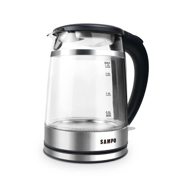 SAMPO 聲寶&nbsp;1.7L雙層防燙玻璃快煮壺 KP-CH17D -