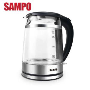 SAMPO 聲寶&nbsp;1.7L雙層防燙玻璃快煮壺 KP-CH17D -