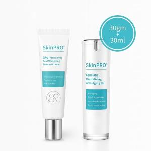 肌法則 水光潤澤養膚二入組(傳明酸淨白霜/角鯊修護精華油)