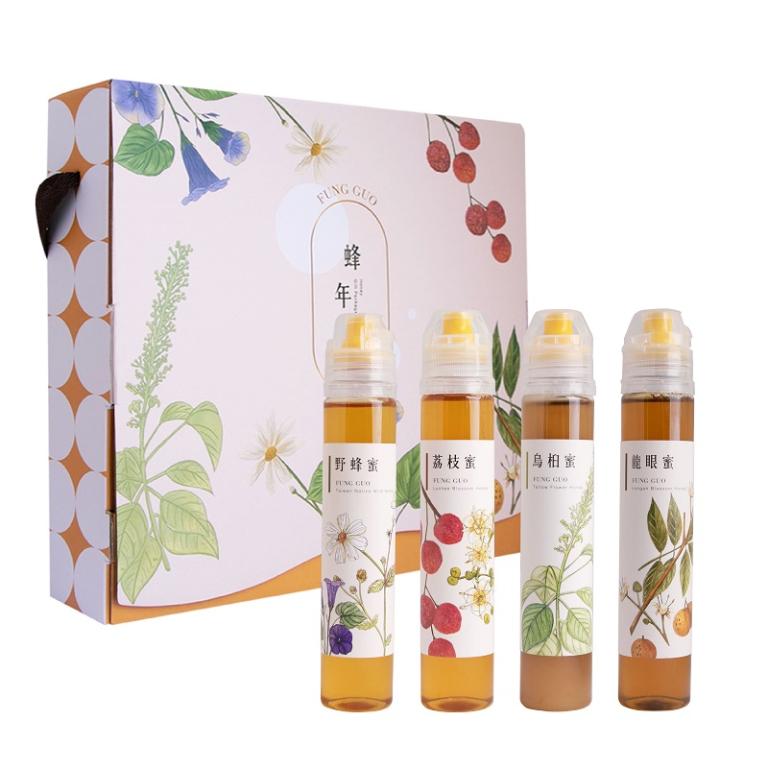 蜂國蜂蜜莊園 蜂年季禮盒(野蜂蜜/荔枝蜜/烏桕蜜/龍眼蜜)