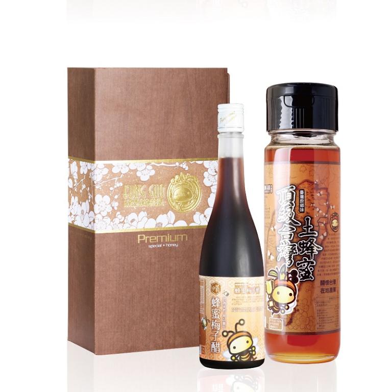 蜂國蜂蜜莊園 醋蜜禮盒(梅子醋+土蜂蜜)