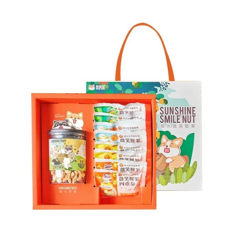 【每日優果X柴語錄】聯名_陽光微笑堅果禮盒