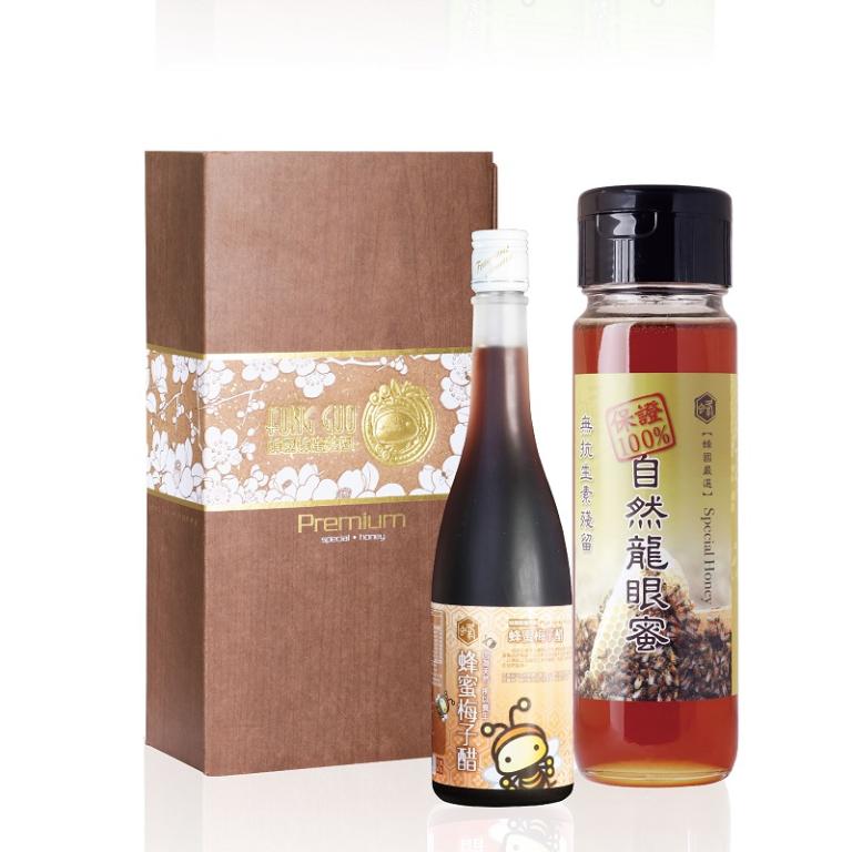 蜂國蜂蜜莊園 醋蜜禮盒(梅子醋+自然蜜)