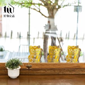 開運招財燙金Lucky Neko靜電貼紙-大/小款(下單送酷卡)