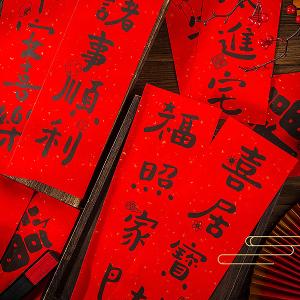 春節創意家用大門裝飾春聯_福照家門