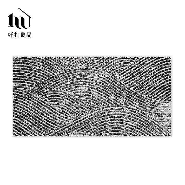 藝術系列《枯山水》獨家設計大尺寸可剪裁玄關大門絲圈刮泥墊