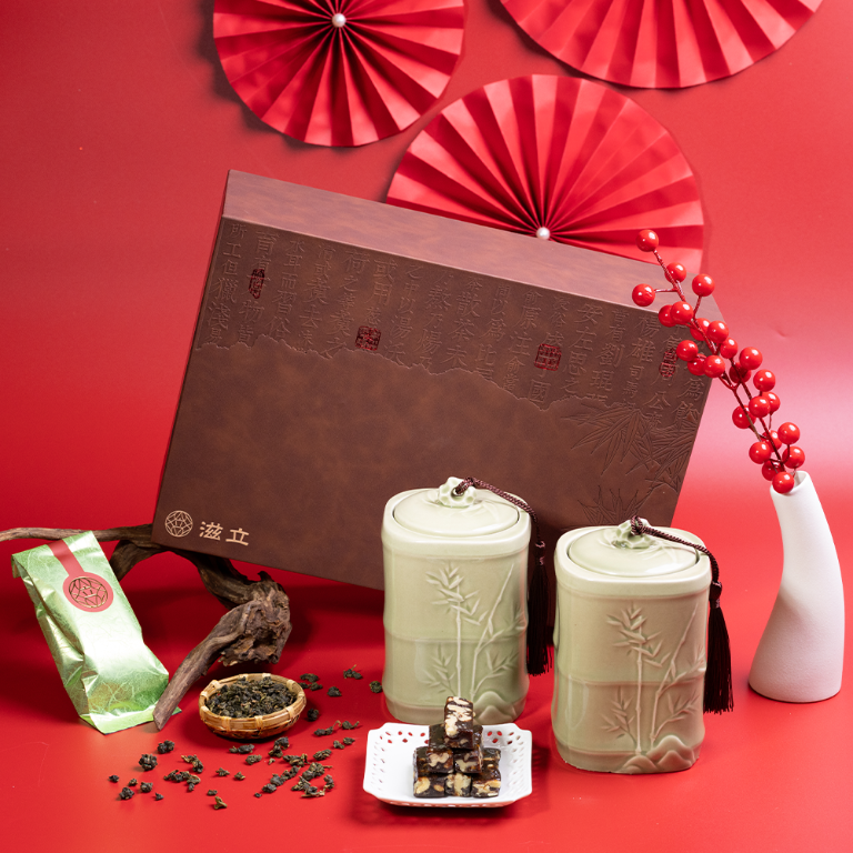 【竹韻當頭】2026 頂級人文禮盒｜竹節瓷罐 x 南棗核桃糕｜祝賀升遷、長輩送禮首選