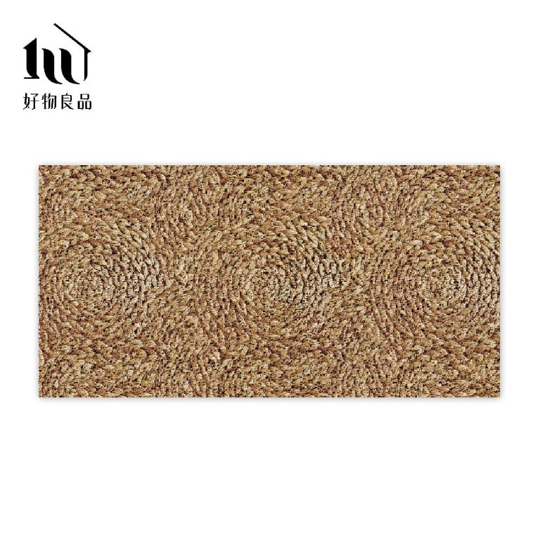 藝術系列《金色稻穗》獨家設計大尺寸可剪裁玄關大門絲圈刮泥墊