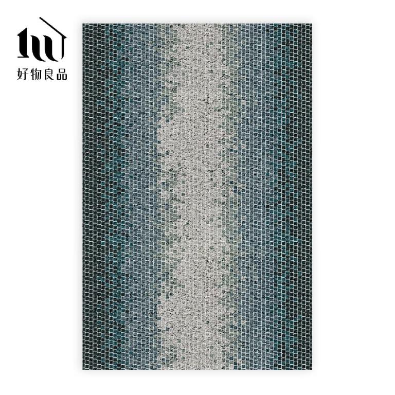 藝術系列《海洋印象》獨家設計大尺寸可剪裁玄關大門絲圈刮泥墊