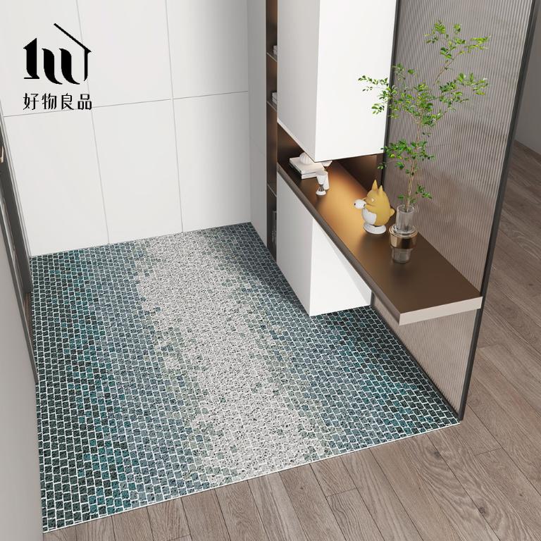 藝術系列《海洋印象》獨家設計大尺寸可剪裁玄關大門絲圈刮泥墊