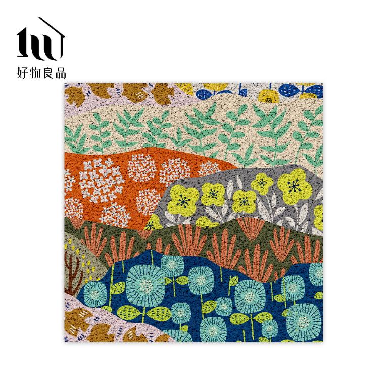 花卉系列《鄉村田園》獨家設計大尺寸可剪裁玄關大門絲圈刮泥墊