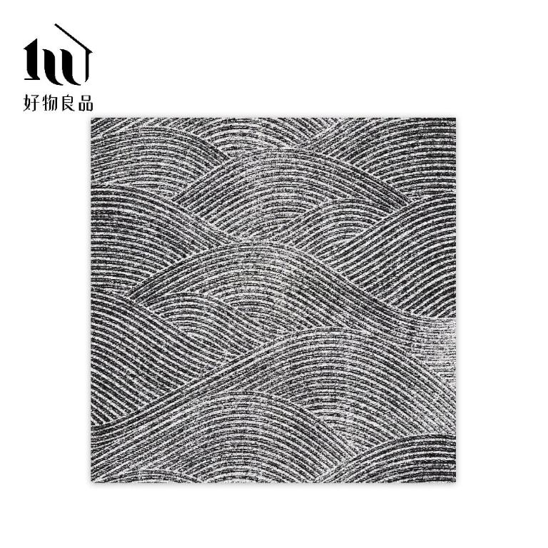 藝術系列《枯山水》獨家設計大尺寸可剪裁玄關大門絲圈刮泥墊