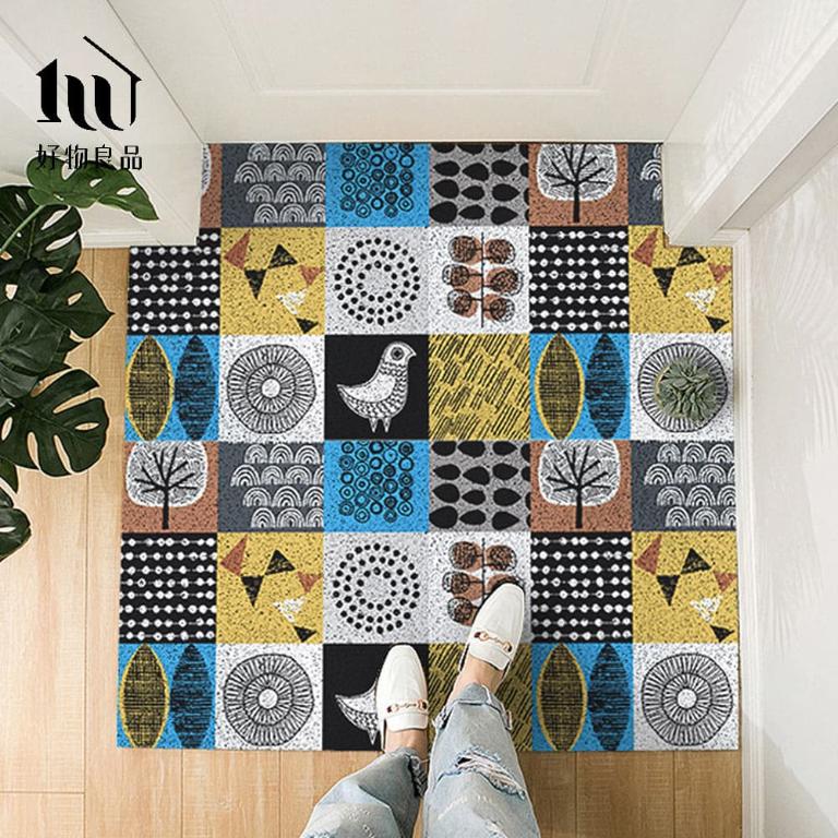 森林系列《自然森林》日本居家大尺寸可剪裁玄關大門絲圈刮泥墊