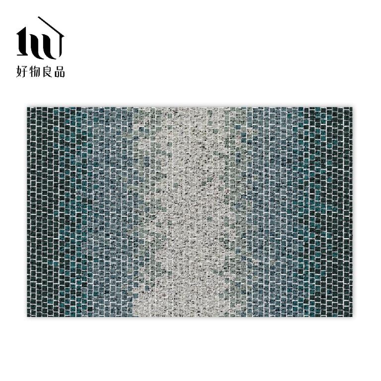 藝術系列《海洋印象》獨家設計大尺寸可剪裁玄關大門絲圈刮泥墊