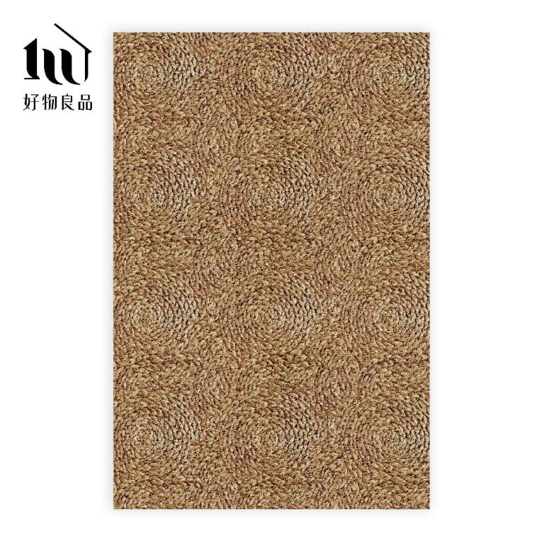 藝術系列《金色稻穗》獨家設計大尺寸可剪裁玄關大門絲圈刮泥墊