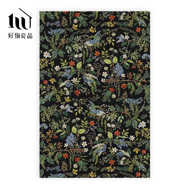 花卉系列《繁花秘境》獨家設計大尺寸可剪裁玄關大門絲圈刮泥墊