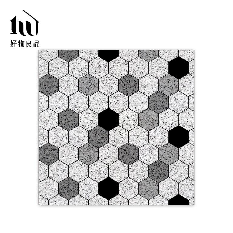 藝術系列《六角蜂巢》北歐宜家風大尺寸可剪裁玄關大門絲圈刮泥墊