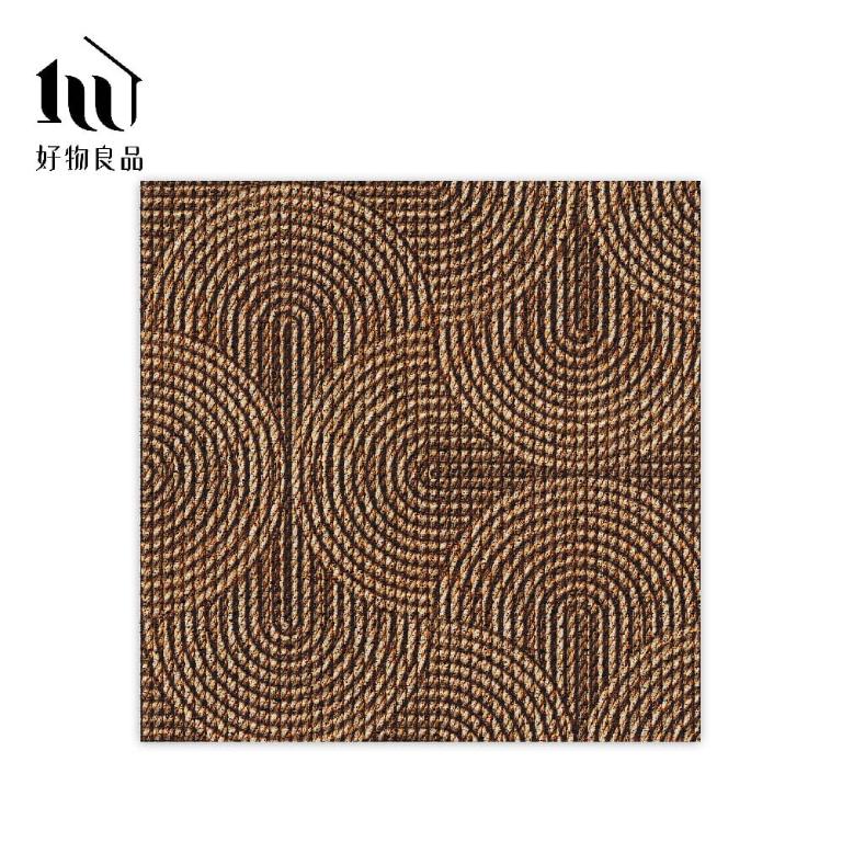 藝術系列《幾何編織》獨家設計大尺寸可剪裁玄關大門絲圈刮泥墊