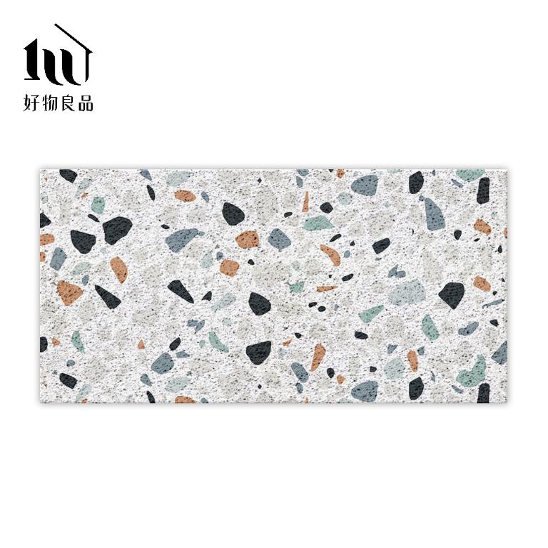 藝術系列《水磨石》獨家設計大尺寸可剪裁玄關大門絲圈刮泥墊