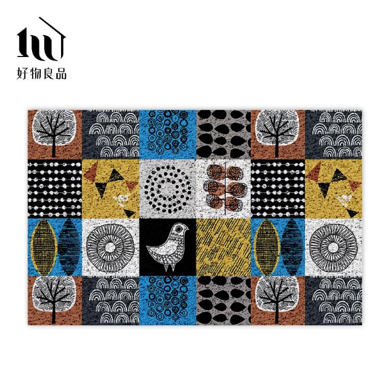 森林系列《自然森林》日本居家大尺寸可剪裁玄關大門絲圈刮泥墊