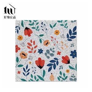 森林系列《幸福花卉》獨家設計大尺寸可剪裁玄關大門絲圈刮泥墊