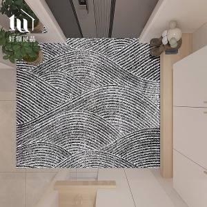 藝術系列《枯山水》獨家設計大尺寸可剪裁玄關大門絲圈刮泥墊