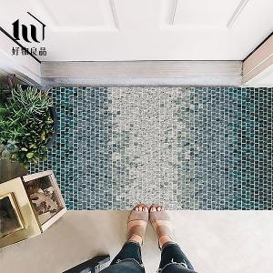 藝術系列《海洋印象》獨家設計大尺寸可剪裁玄關大門絲圈刮泥墊