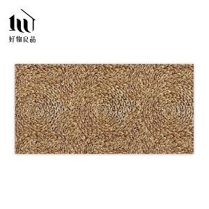 藝術系列《金色稻穗》獨家設計大尺寸可剪裁玄關大門絲圈刮泥墊
