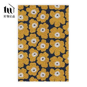 森林系列《黃色花語》獨家設計大尺寸可剪裁玄關大門絲圈刮泥墊