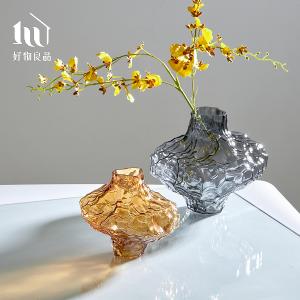 北歐透明感不規則岩石裝飾藝術花瓶