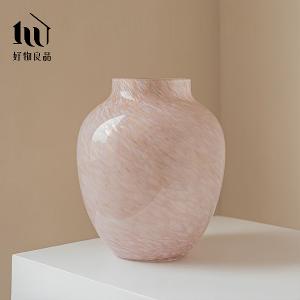 高質感繽紛手工藝術紋理漸變染色玻璃花瓶