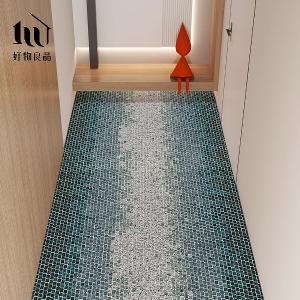 藝術系列《海洋印象》獨家設計大尺寸可剪裁玄關大門絲圈刮泥墊