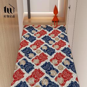 快樂祈福系列《光明招財》獨家設計大尺寸可剪裁玄關大門絲圈刮泥墊