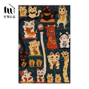 快樂祈福系列《富貴招財屋》獨家設計大尺寸可剪裁玄關大門絲圈刮泥墊