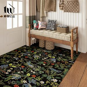 花卉系列《繁花秘境》獨家設計大尺寸可剪裁玄關大門絲圈刮泥墊