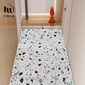 藝術系列《水磨石》獨家設計大尺寸可剪裁玄關大門絲圈刮泥墊