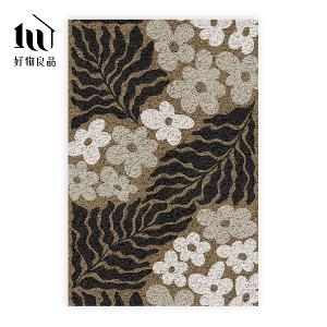 花卉系列《魅影浮花》獨家設計大尺寸可剪裁玄關大門絲圈刮泥墊