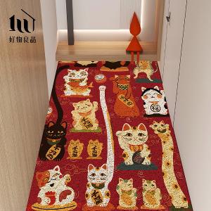 快樂祈福系列《喜氣黃金屋》獨家設計大尺寸可剪裁玄關大門絲圈刮泥墊
