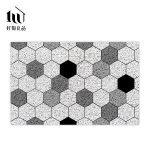 藝術系列《六角蜂巢》北歐宜家風大尺寸可剪裁玄關大門絲圈刮泥墊