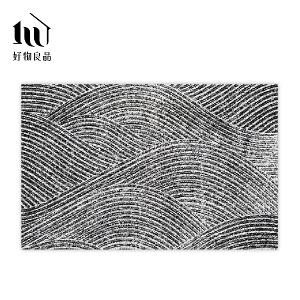 藝術系列《枯山水》獨家設計大尺寸可剪裁玄關大門絲圈刮泥墊