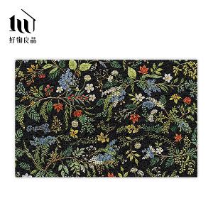 花卉系列《繁花秘境》獨家設計大尺寸可剪裁玄關大門絲圈刮泥墊