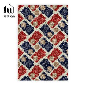 快樂祈福系列《光明招財》獨家設計大尺寸可剪裁玄關大門絲圈刮泥墊