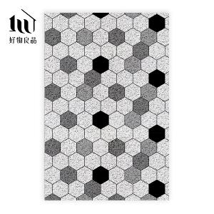 藝術系列《六角蜂巢》北歐宜家風大尺寸可剪裁玄關大門絲圈刮泥墊