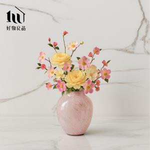 高質感繽紛手工藝術紋理漸變染色玻璃花瓶