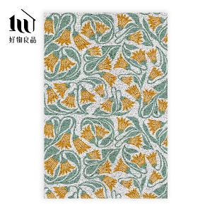 花卉系列《青葉藤花》獨家設計大尺寸可剪裁玄關大門絲圈刮泥墊