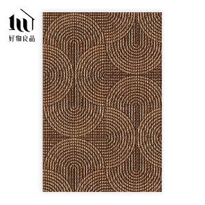 藝術系列《幾何編織》獨家設計大尺寸可剪裁玄關大門絲圈刮泥墊