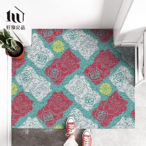 快樂祈福系列《任性取財》獨家設計大尺寸可剪裁玄關大門絲圈刮泥墊