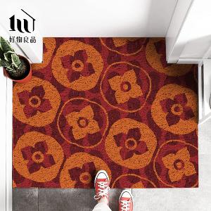 快樂系列《好柿花生》獨家設計過年新春開運加大超長可剪裁玄關大門絲圈刮泥墊