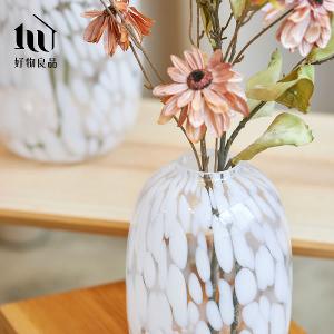 手工製作白玉石紋藝術光影花瓶